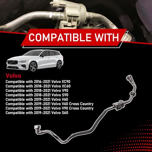 Motarithl Carbon Canister Solenoid Valve With Tube Fit For 16-21 Volvo XC90