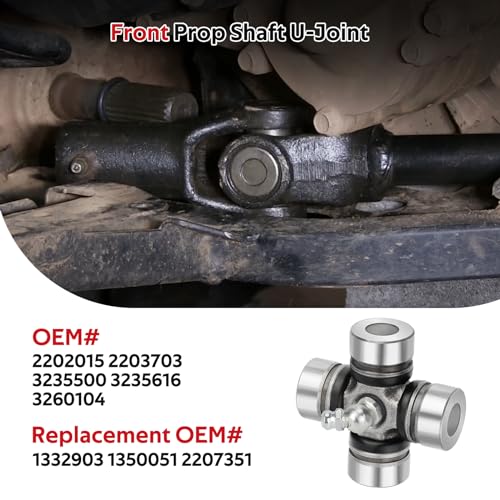 Front Prop Shaft U-Joint 2SET for Polaris RZR Ranger Sportsman General 1000 900 800 700 570 500 OEM# 2202015 2203703 3235500 3235616 3260104