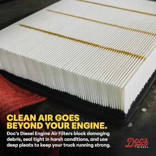 Doc's Diesel Engine Air Filter | Compatible with RAM 6.7L Cummins 2500, 3500, 4500, 5500 2007+ | Replaces 53034051AB, 68645327AA
