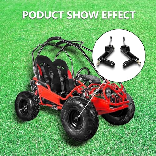 ZAIGANMA Steering Knuckle Left and Right Spindle Side for Coleman KT196 Go Kart CK196-T, KT194, 196cc 6.5 Hp Go karts included Ball joint knuckle on both ends, directly replace 4-Wheeler Quad Parts