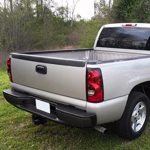 Boine Compatible With 2003 2004 2005 2006 Chevy Silverado 1500 2500 3500 Driver and Passenger Side Tail Light - Bulb and Harness Included