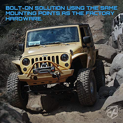 Xprite Aluminum Hood Latches with U.S. Flag, Adjustable Hood Latch Catches Kit Compatible with Jeep Wrangler JK JKU 2007-2018 & Jeep Wrangler JL JLU 2018-2026 Gladiator JT