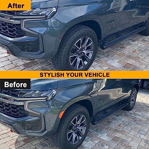 Mynoway Smoked Lens LED Side Marker Lamp Compatible with 2021-2024 Yukon/Yukon Denali/Yukon XL/Tahoe/Escalade/Suburban/Escalade ESV Driver Passenger Sidemarkers Lamp White Front Fender Lights