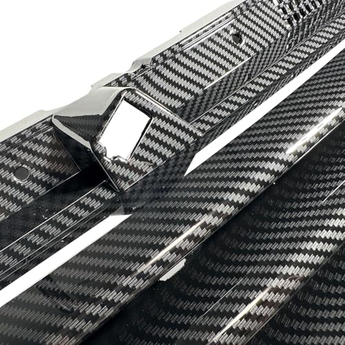OTMGTGM Upper Front Hood Bumper Grill Grille Mesh with Hood Notch Filler Compatible With 1999-2005 VW Volkswagen Jetta/Bora MK4