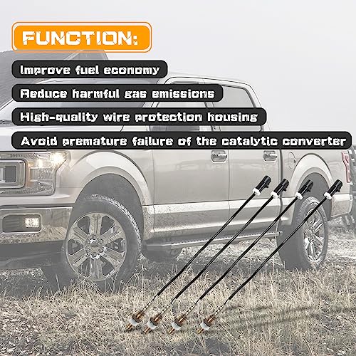 O2 Oxygen Sensor 15717 Downstream Upstream Compatible with Ford F150 F250 F350 Ranger Escape Explorer Lincoln Mazda Mercury Replaces 15716 15718 Set of 4