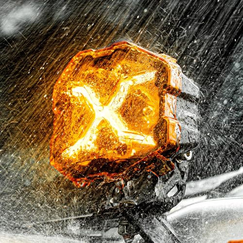 NOVSIGHT X Series 4 Inch Amber/White Off Road Driving Light LED Pods, Pair