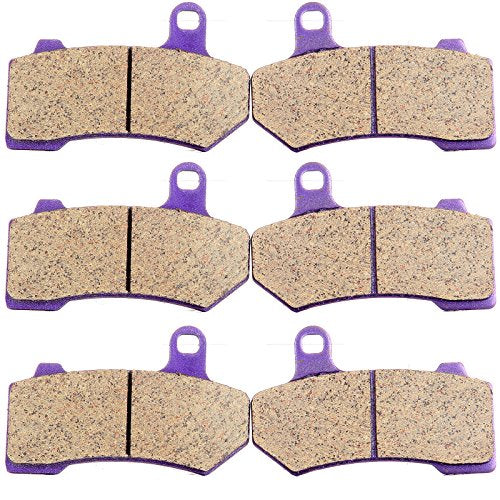 ECCPP Brake Pads for FLHTCU Ultra Classic Electra Glide 2008-2022, FLHR Road King FLHX Street Glide 2008-2022, Front and Rear Braking Pads Kits Set